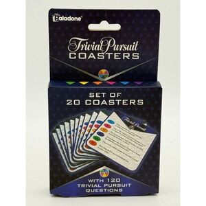 Paladone Trivial Pursuit Coasters Set of 20 with 120 Trivia Questions PP3415TP